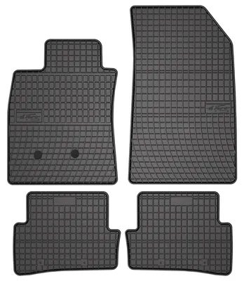 Image de Tapis de sol en caoutchouc pour Renault Clio III 2005-2012 (Grandtour/break/hayon) – 4 pièces, noirs, sur mesure