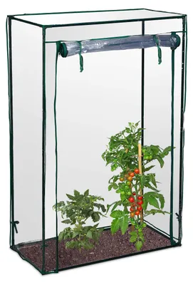 Produktbild von Tomatengewächshaus 150x100x50cm, Foliengewächshaus Stahl PVC transparent