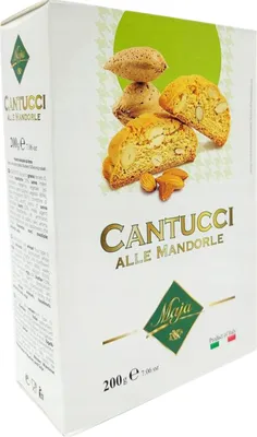 Immagine prodotto di Cantucci Alle Mandorle Maja 200 g Biscotti di pasta frolla italiana con mandorle