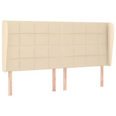 Produktbild von Kopfteil mit Ohren Creme 183x23x118/128 cm Stoff
