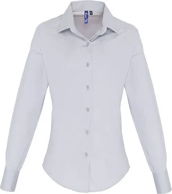 Produktbild von Premier Workwear WomenŽs Stretch Fit Poplin Long Sleeve Baumwolle Shir