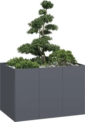 Produktbild von "2026 Promotion" Pflanzgefäß - Pflanzkasten - Anthrazit 120x80x80 cm - Stahl - Beete CC32194