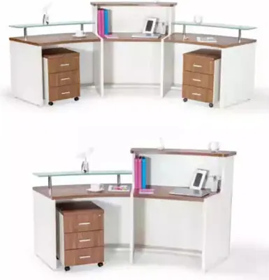 Immagine prodotto di Banco reception Banco per le pratiche Tavolo Cassettiera Banco reception per ufficio