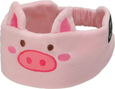 Produktbild von INF Rosa Tier Bluetooth Stirnband - Kabelloses Fleece Stereo Headset Rosa