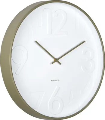 Immagine prodotto di Karlsson - Orologio da parete Ayuno - Verde militare - Ø40cm
