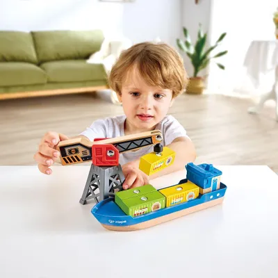Produktbild von Hape - Frachtschiff und Hafenkran