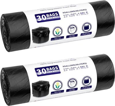 Produktbild von Toilettüten 30 L, 60 Stück, Biologisch Abbaubar, Wasserdicht, Für Campingtoiletten