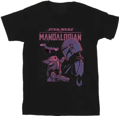 Produktbild von Star Wars - "The Mandalorian Hello Friend" T-Shirt für Herren BI47313 (L) (Schwarz)