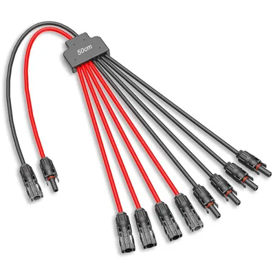 Image de Répartiteur en Y pour câble solaire – Connecteur en Y pour panneau solaire 6 mm², 30 A, 2 à 8 dérivations