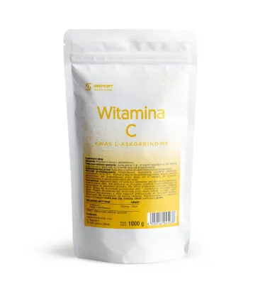 Produktbild von Vitamin C Pulver 1kg Ascorbinsäure 1000mg Immun Haut Kollagen INSPORT