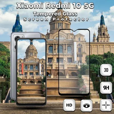 Zdjęcie produktu dla 1-pak Xiaomi Redmi 10 5G Szkło ochronne na ekran - Szkło hartowane 9H - Super jakość 3D