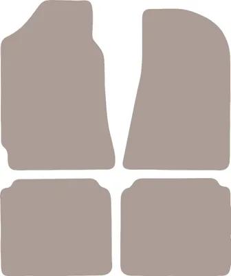 Immagine prodotto di Tappetini auto in velluto per FSO Polonez liftback (1971-2002) - set di tappetini LUX beige (4 pezzi)