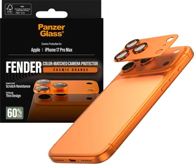 Produktbild von PanzerGlass Fender Camera Protector Cosmic Orange iPhone 17 Pro Max