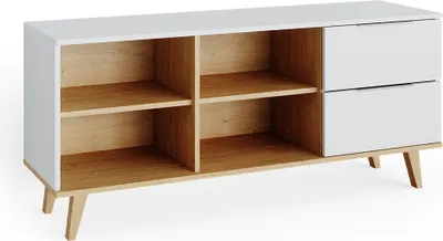 Produktbild von Vicco Kommode Nautica, 134.1 x 61 cm, Weiß/Sonoma