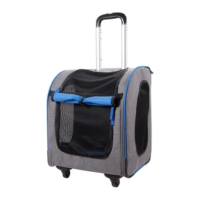 Produktbild von biyaya Liso Trolley Rucksack für kleine Hunde Katzen mit Rollen bis 10 kg
