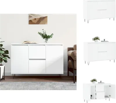 Obrázok produktu pre vidaXL Príborník biely 104x35x70 cm materiál na báze dreva - Príborníky