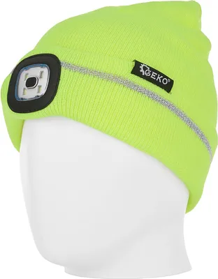 Obrázok produktu pre Čiapka s nabíjateľným LED svetlom, zelená