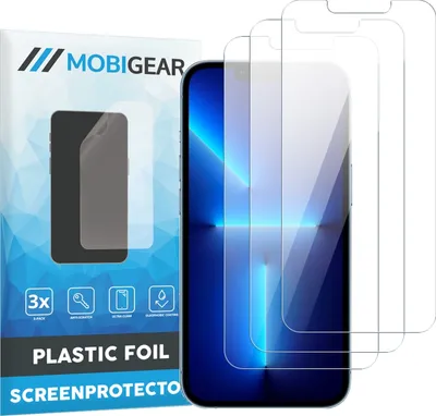Produktbild von Mobigear iPhone 16e Displayschutz Schutzfolie - Hüllenfreundlich (3er Pack)