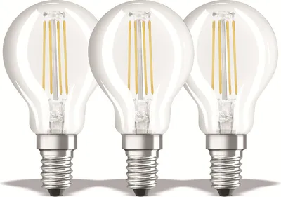 Immagine prodotto di OSRAM LED-Lampada BASE CLASSIC P, E14, EEK: E, 4 W, 470 lm, 4000 K, 3 Stück