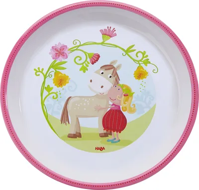 Produktbild von Haba HABA - Teller Vicki & Pirli, # 18 cm VICKY PINK PFERD