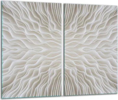 Immagine prodotto di Piastre copri fornelli 2 pezzi 30x52 Coperchio per piano cottura in ceramica modello in vetro