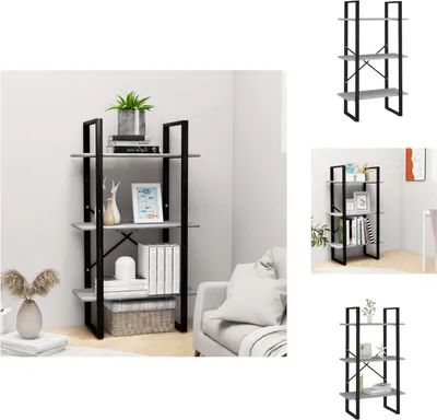 Obrázek produktu pro vidaXL Úložný regál betonový šedý 60x30x105 cm materiál na bázi dřeva - Knihovny a regály