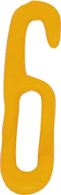 Produktbild von Hakenglied aus Kunststoff, 6 mm stark gelb