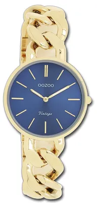 Imagen del producto de Oozoo Damenuhr, Serie Vintage, correa de metal dorada, reloj de cuarzo analógico, modelo D3UOC20359