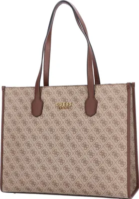 Obrázek produktu pro Dámská nákupní taška GUESS Silvana Latte Logo/Brown