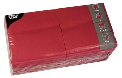 Zdjęcie produktu dla Papstar 12391, Biały, Bibułka, Monochromatyczny, 17 g/m², 330 mm, 330 mm