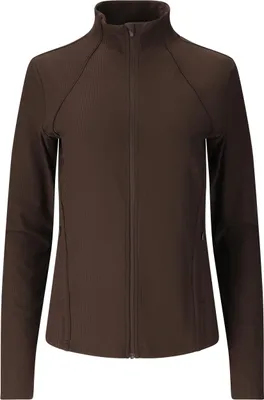 Image de ATHLECIA Thrine W Rib, fermeture éclair intégrale, couleur : chocolat. Taille : 38