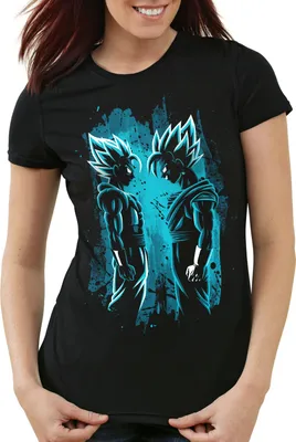 Produktbild von style3 Super-Saiyajin Blue Damen T-Shirt dragon roshi ball vegeta evolution db, Größe:L