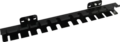 Produktbild von Schraubendreherhalter Für Lochplatte | 12 Schraubendreher | HxBxT 4x40x3,5cm | Tiefschwarz