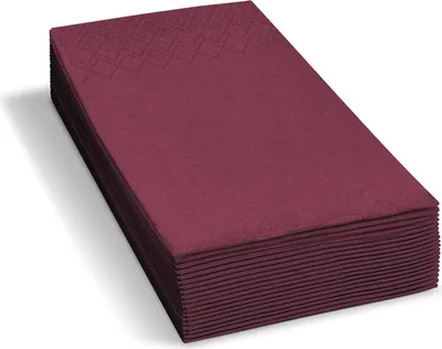 Produktbild von 250x Servietten 33 x 33 cm 1/8 -Kopffalz 2-lagig bordeaux