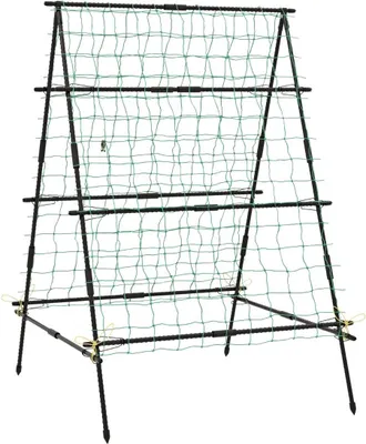 Image de Tuteur à concombres avec filet et clips, en métal revêtu de PE