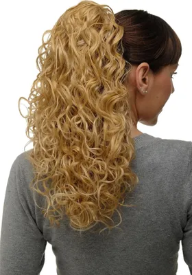 Produktbild von WIG ME UP Haarteil Zopf Blond-Mix Locken NC002-611B