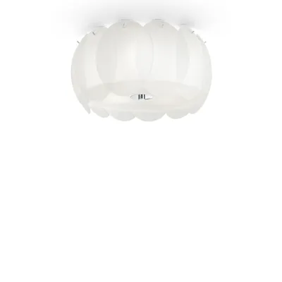 Image de Plafonnier blanc OVALINO 5 lampes