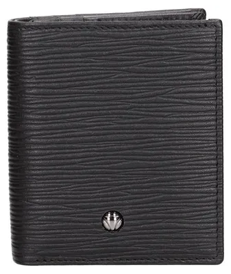 Immagine prodotto di Portafoglio da uomo in vera pelle nera, modello slim e compatto, marca Momo Design