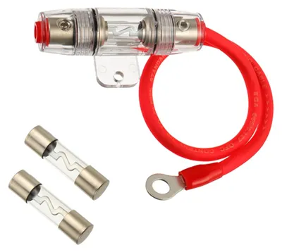 AGU-Sicherungshalter 20A mit 8 AWG Kabel, 1 Fuß, OFC-Kupfer
