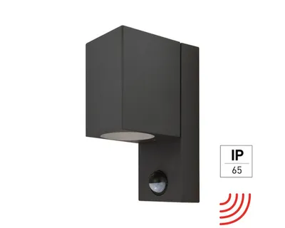 Obrázok produktu pre Vonkajšie nástenné svietidlo E2 Aster IP65 GU10 15 W antracit so senzorom pohybu