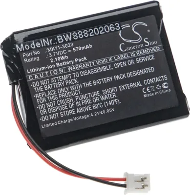 Produktbild von vhbw Akku Ersatz für Sony MK11-3023, MK11-2902, MK11-2903 für kabellose Tastatur (570 mAh, 3,7 V, Li-Ion)