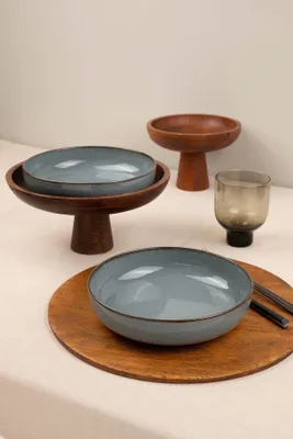 Produktbild von Hermia Concept, MOD20CKS2730P02, Schalen, Schüssel-Set (2-teilig), Grau, Porzellan, 20 x 20 x 5 cm