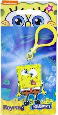 Produktbild von SpongeBob Schlüsselanhänger 2D PVC 6cm – Cartoon Rucksack Anhänger