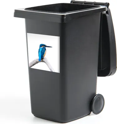 Produktbild von MuchoWow® Mülltonnenaufkleber Eisvogel - Zweig - Schnabel 40x40 cm - Abfall-Aufkleber - Container - für Abfallcontainer