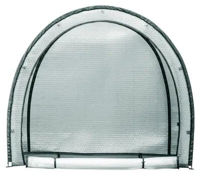 Produktbild von Dehner Winterschutzzelt Midgard, Gewächshaus zur Überwinterung, frostbeständig, 180 x 172 x 80 cm, Polyethylen, transparent