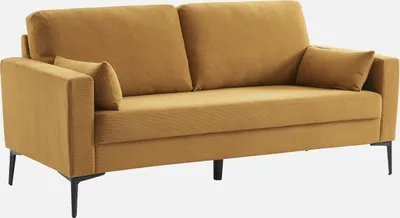 Produktbild von sweeek - 3-Sitzer-Sofa mit Cordbezug - Ocker
