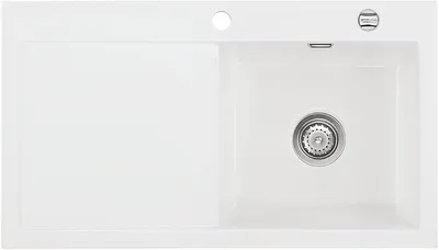 Produktbild von Spüle KeraDomo MERA 90 Polar Becken rechts mit Excenterbedienung