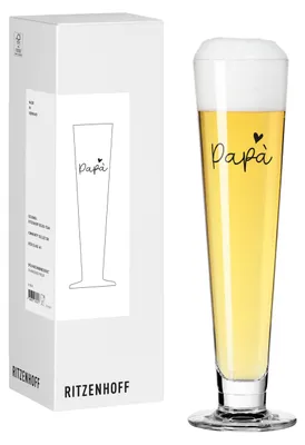 Produktbild von Ritzenhoff Sprüche Bierglas Papa Motiv 385 ml Kristallglas  Germany