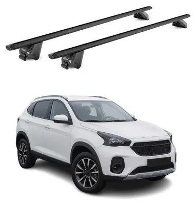 Produktbild von Dachträger Grundtäger für DR 6.0 2021-2026 100kg Aluminium Schwarz 2 tlg, KI-generiertes Bild