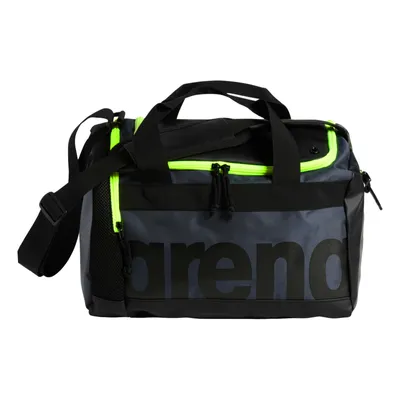 A studio shot of a duffle bag.
